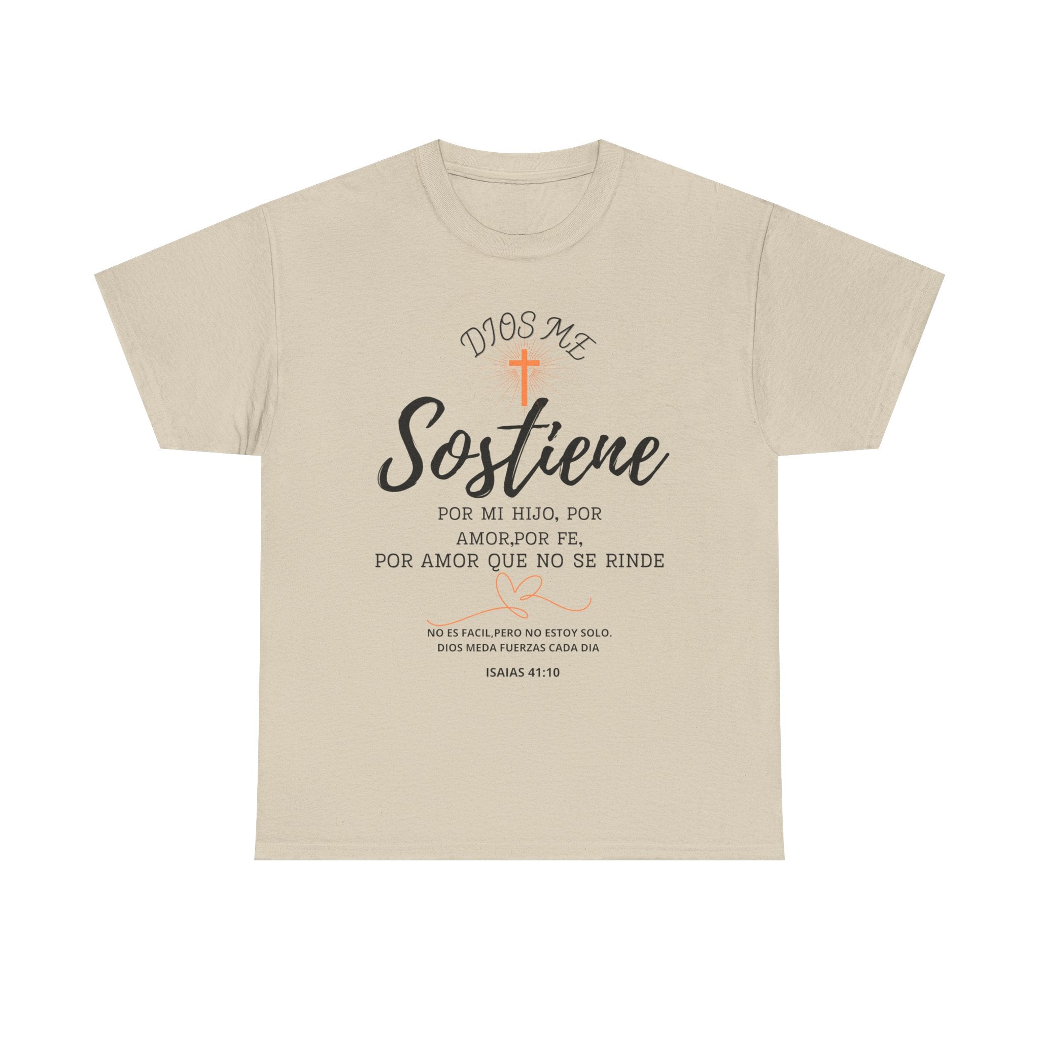 Dios Me Sostiene Shirt | Christian Faith Tee | Isaiah 41:10 | Special Needs Parent Shirt | Resilience Tee