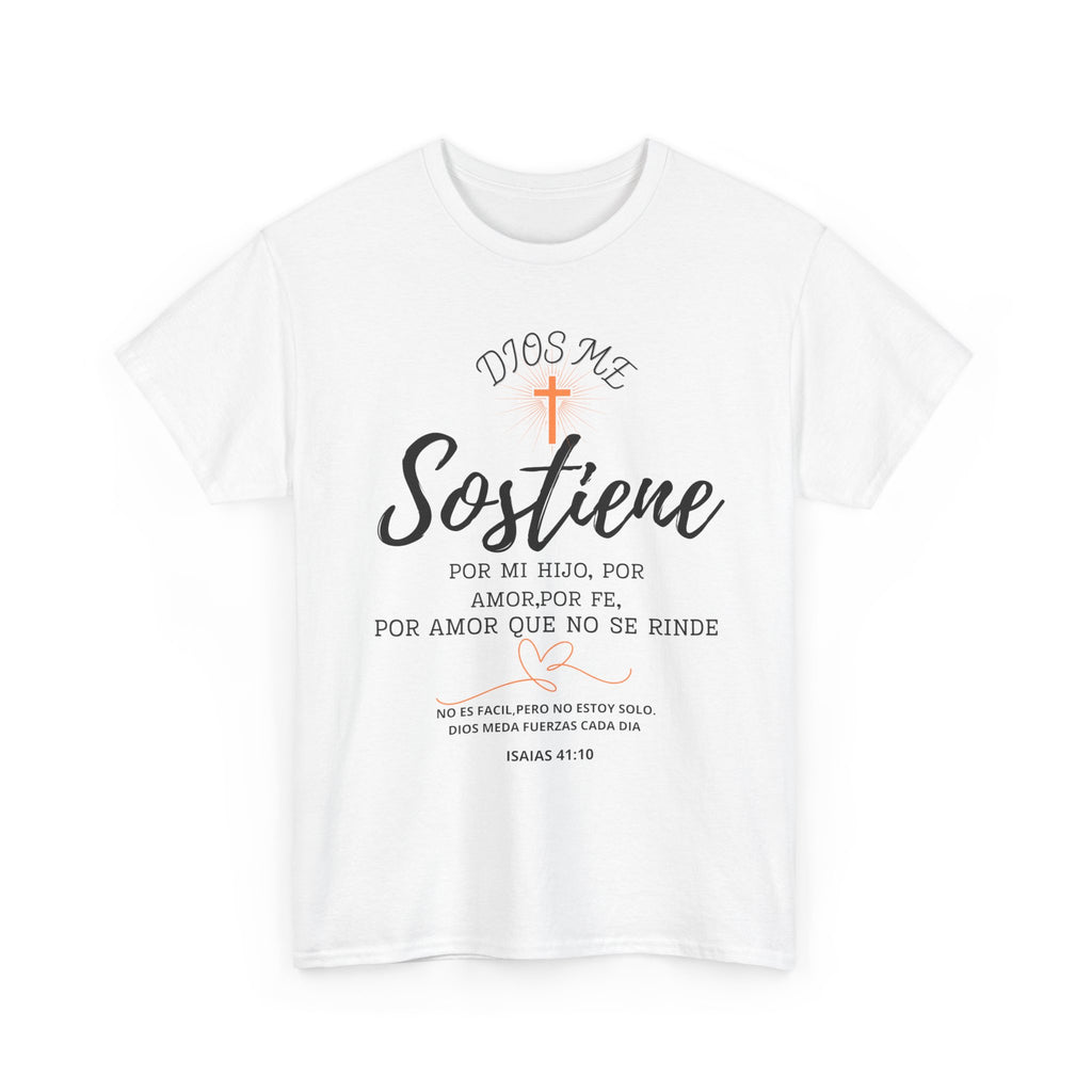 Dios Me Sostiene Shirt | Christian Faith Tee | Isaiah 41:10 | Special Needs Parent Shirt | Resilience Tee