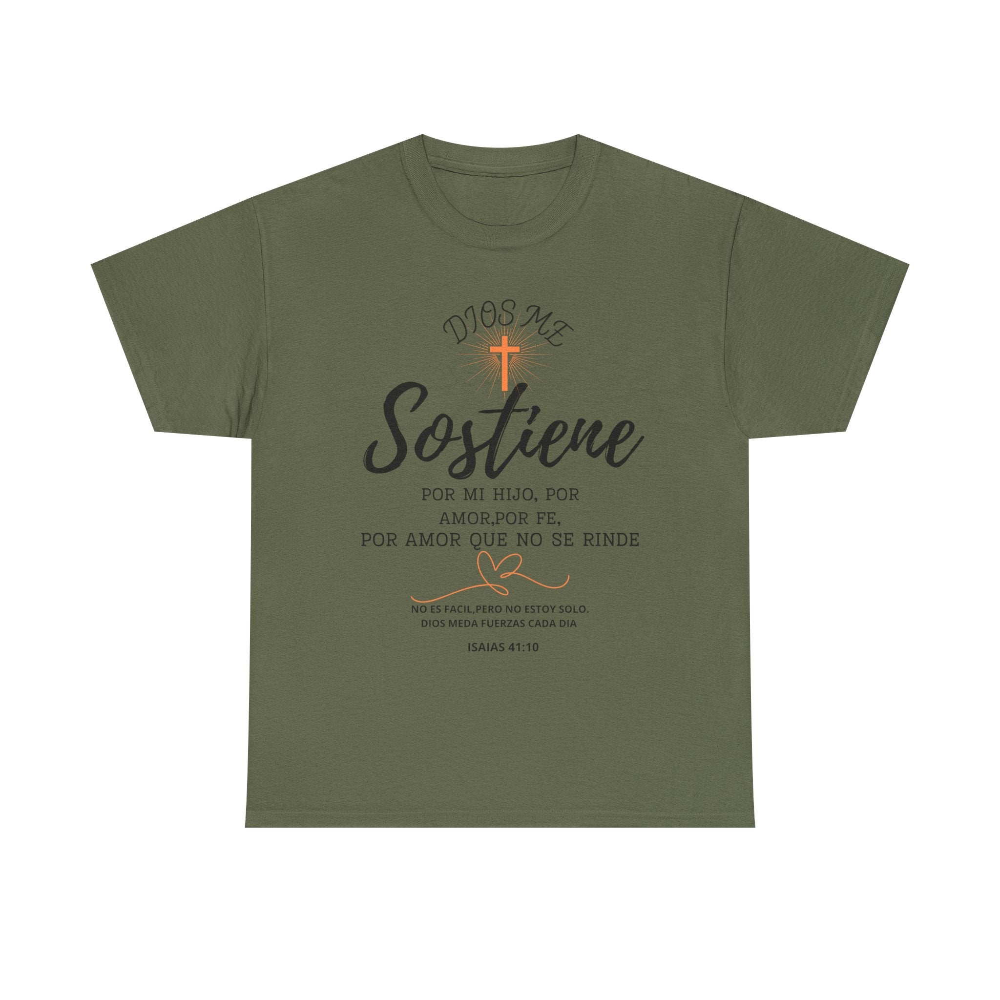 Dios Me Sostiene Shirt | Christian Faith Tee | Isaiah 41:10 | Special Needs Parent Shirt | Resilience Tee