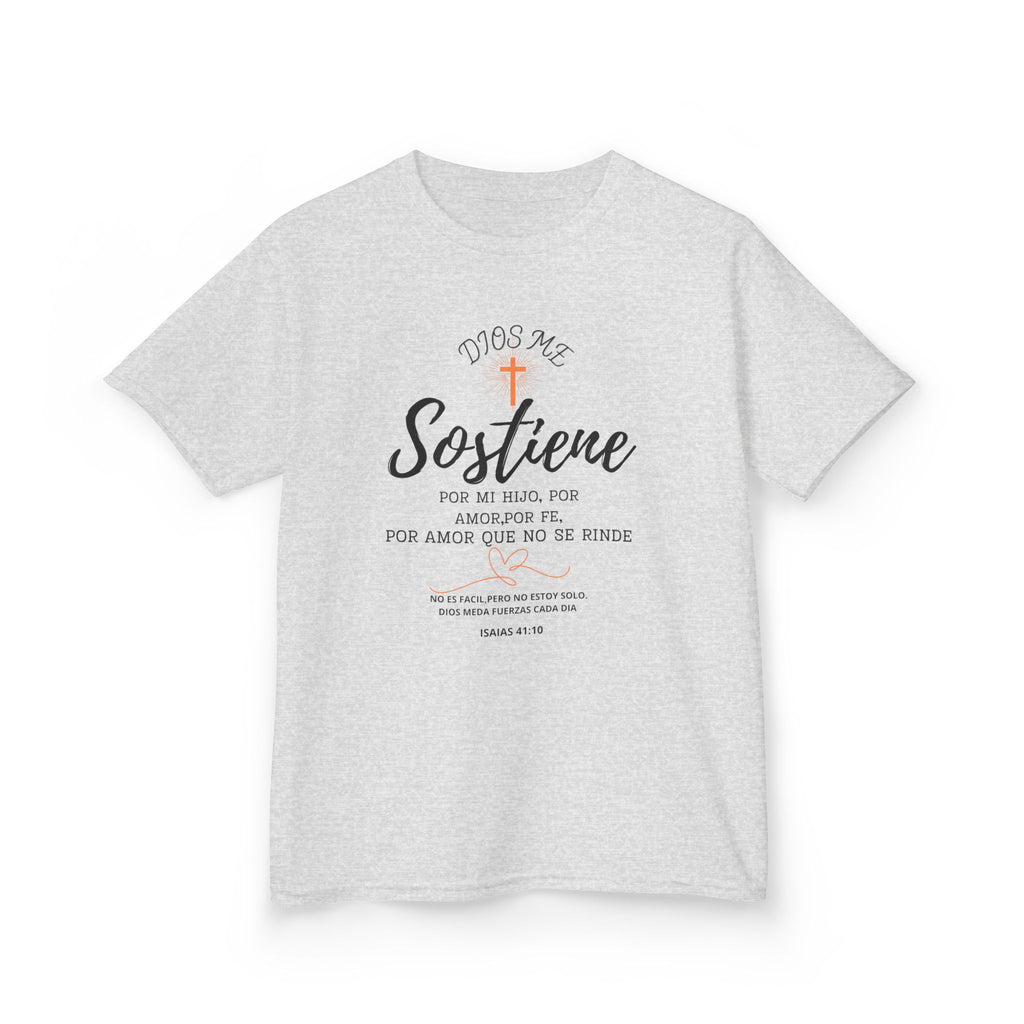 Sostiene Kids Shirt | Christian Special Needs Shirt | Faith & Strength Tee | Isaiah 41:10 | Inspirational Kids Tee