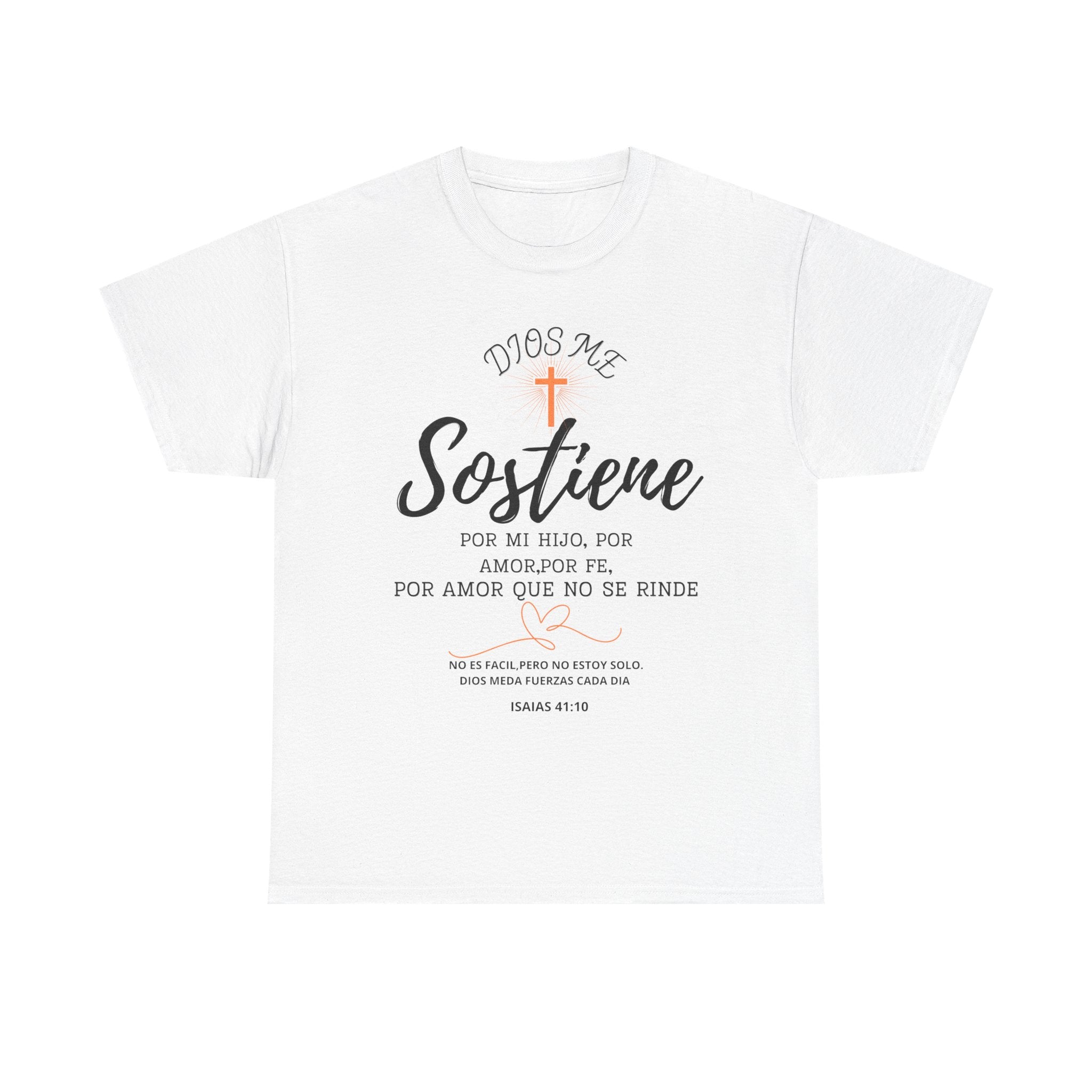 Dios Me Sostiene Shirt | Christian Faith Tee | Isaiah 41:10 | Special Needs Parent Shirt | Resilience Tee