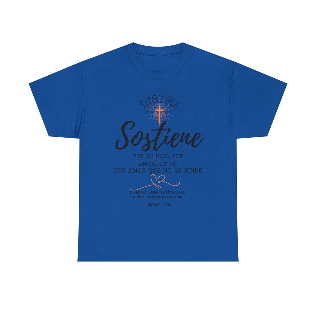 Dios Me Sostiene Shirt | Christian Faith Tee | Isaiah 41:10 | Special Needs Parent Shirt | Resilience Tee