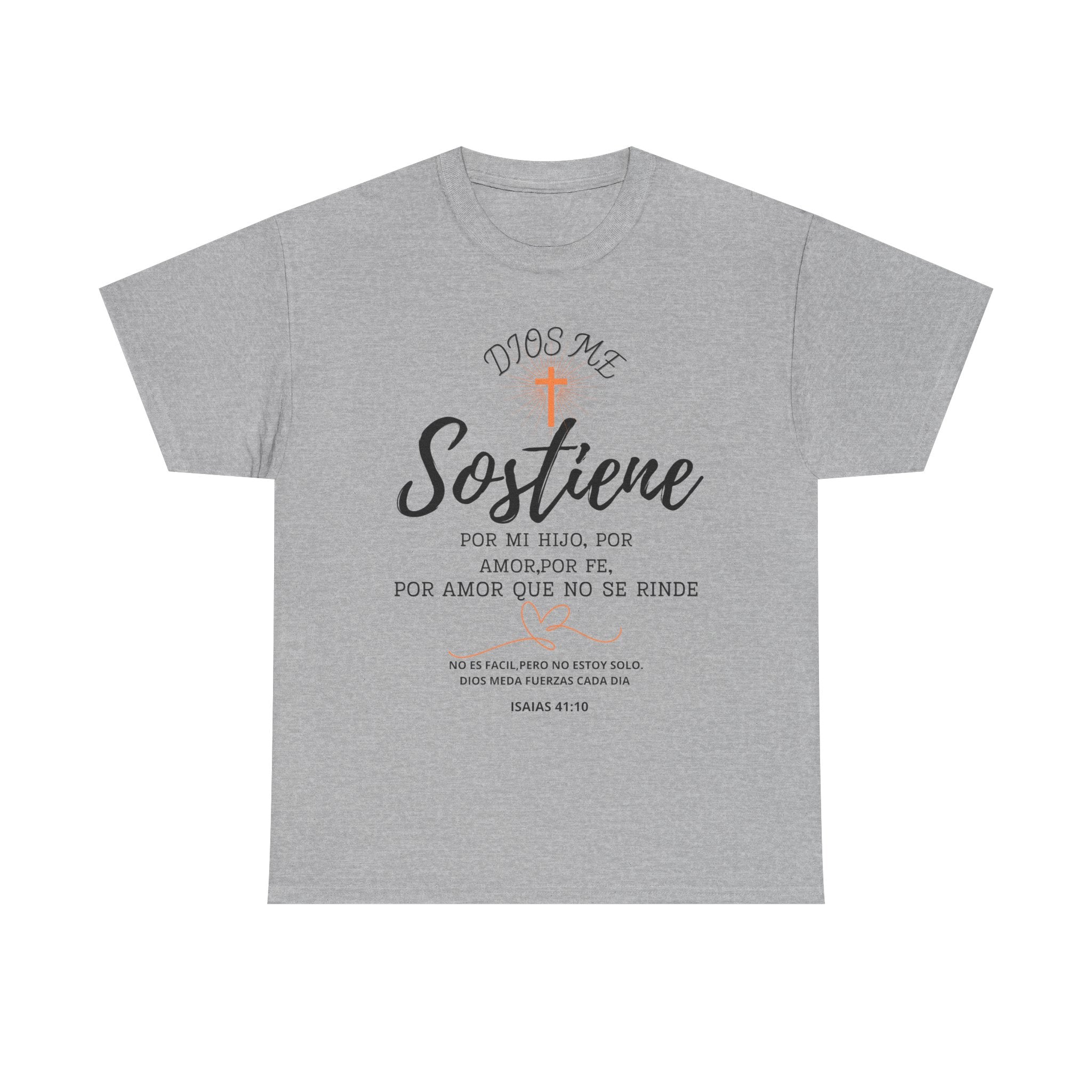 Dios Me Sostiene Shirt | Christian Faith Tee | Isaiah 41:10 | Special Needs Parent Shirt | Resilience Tee