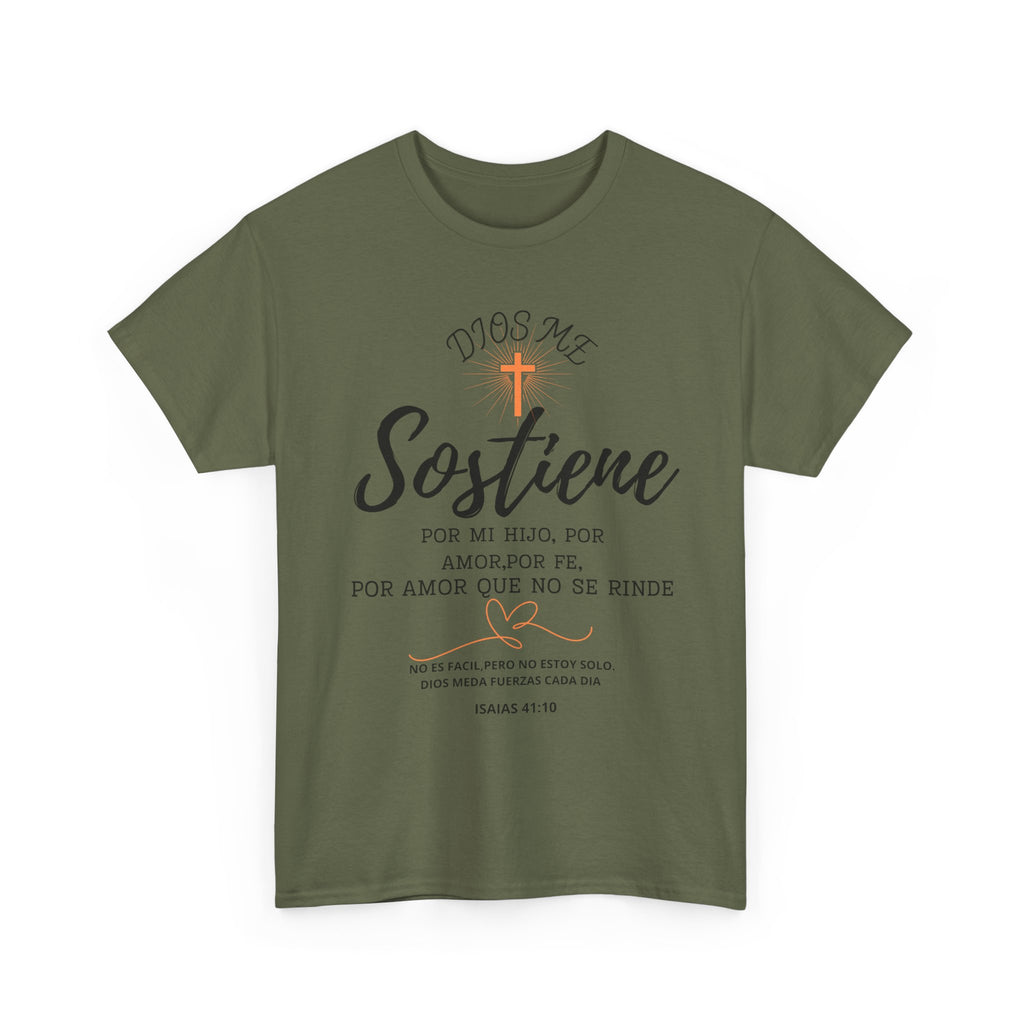 Dios Me Sostiene Shirt | Christian Faith Tee | Isaiah 41:10 | Special Needs Parent Shirt | Resilience Tee