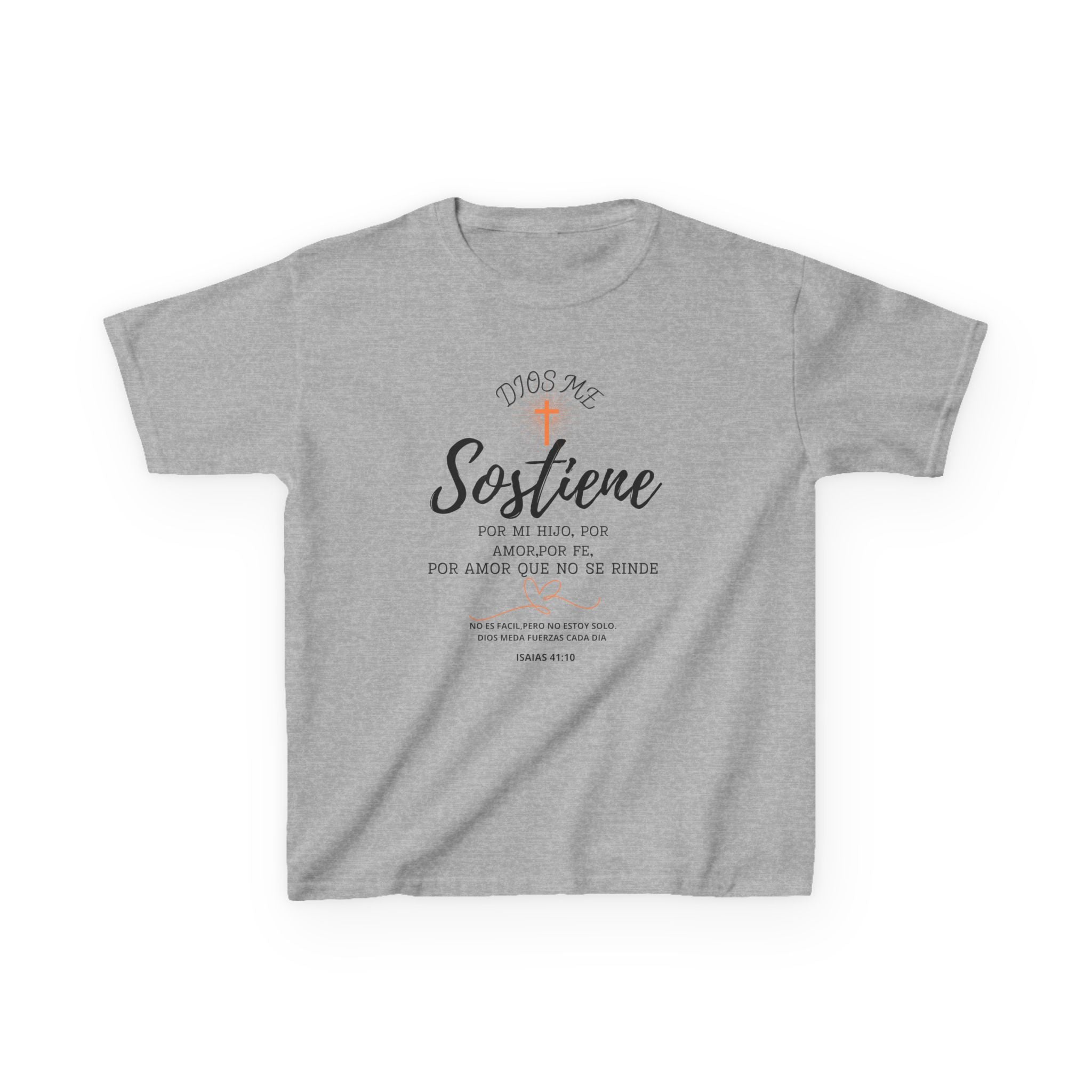 Sostiene Kids Shirt | Christian Special Needs Shirt | Faith & Strength Tee | Isaiah 41:10 | Inspirational Kids Tee