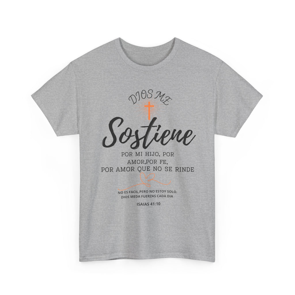 Dios Me Sostiene Shirt | Christian Faith Tee | Isaiah 41:10 | Special Needs Parent Shirt | Resilience Tee