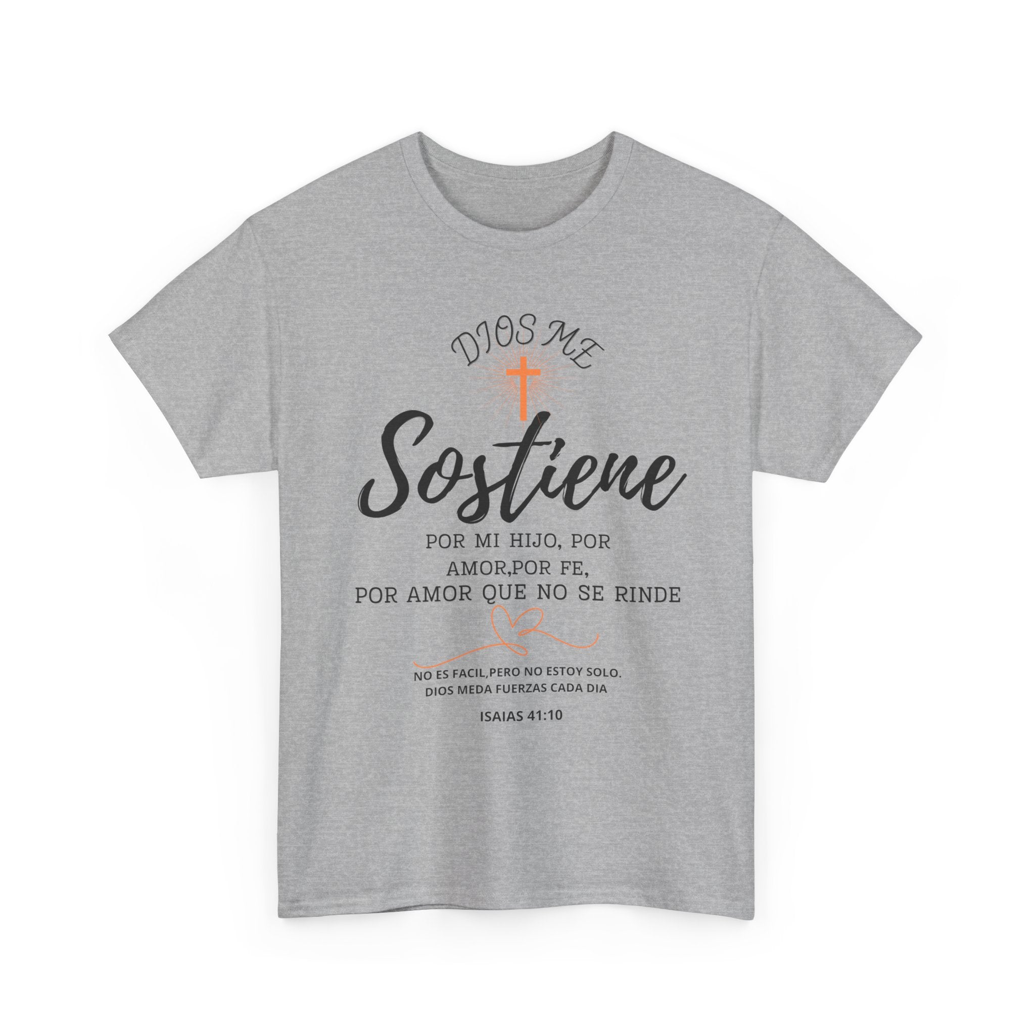 Dios Me Sostiene Shirt | Christian Faith Tee | Isaiah 41:10 | Special Needs Parent Shirt | Resilience Tee