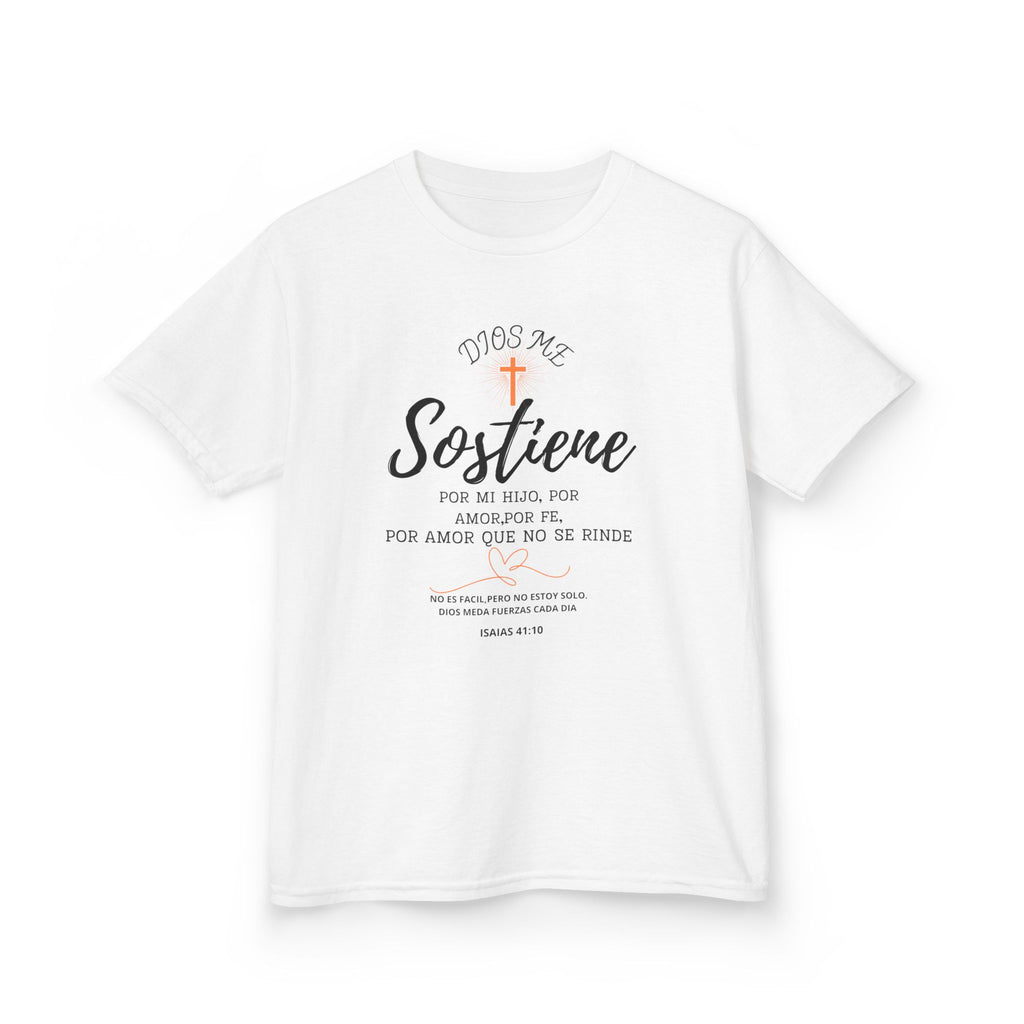 Sostiene Kids Shirt | Christian Special Needs Shirt | Faith & Strength Tee | Isaiah 41:10 | Inspirational Kids Tee