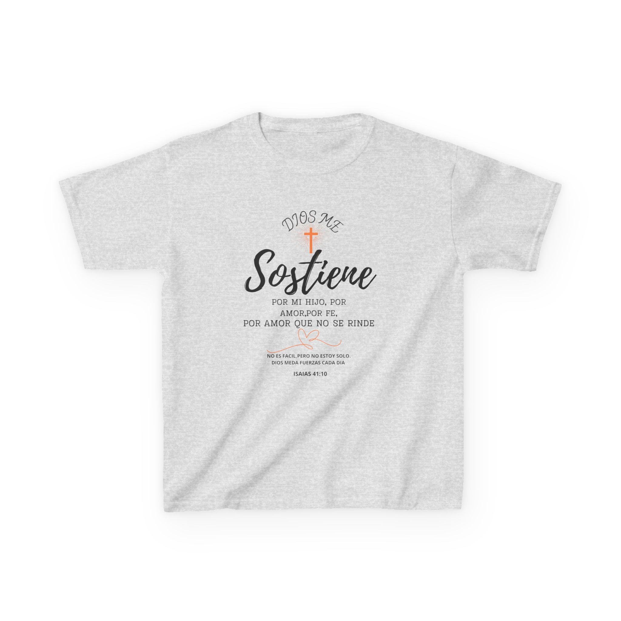 Sostiene Kids Shirt | Christian Special Needs Shirt | Faith & Strength Tee | Isaiah 41:10 | Inspirational Kids Tee