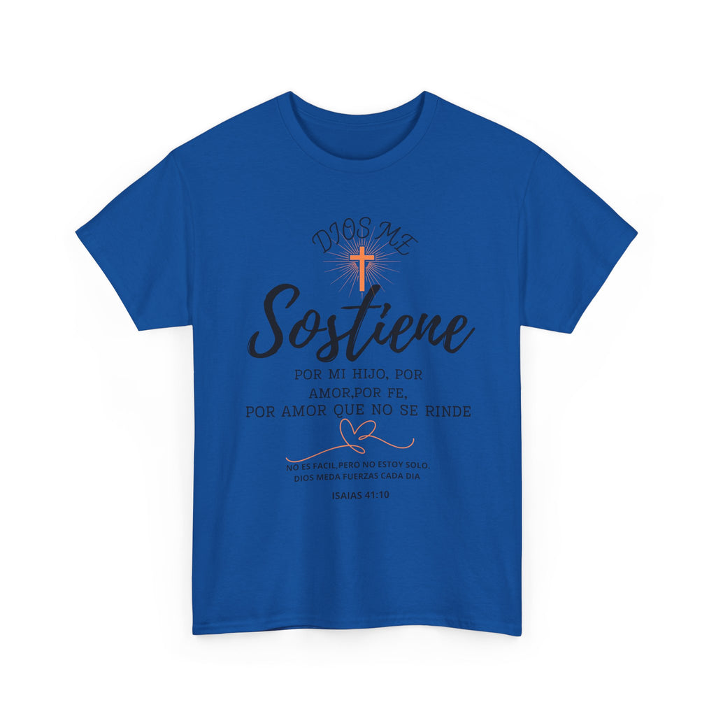 Dios Me Sostiene Shirt | Christian Faith Tee | Isaiah 41:10 | Special Needs Parent Shirt | Resilience Tee