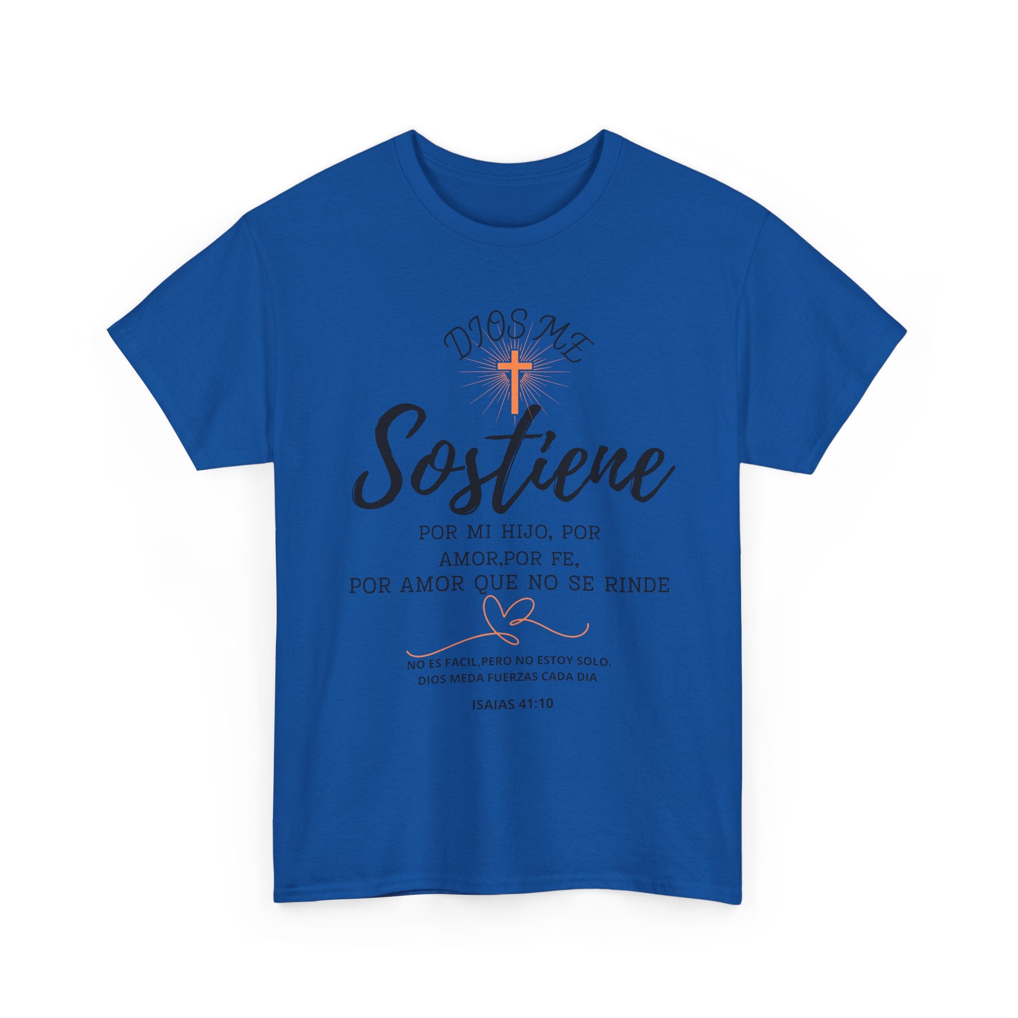Dios Me Sostiene Shirt | Christian Faith Tee | Isaiah 41:10 | Special Needs Parent Shirt | Resilience Tee