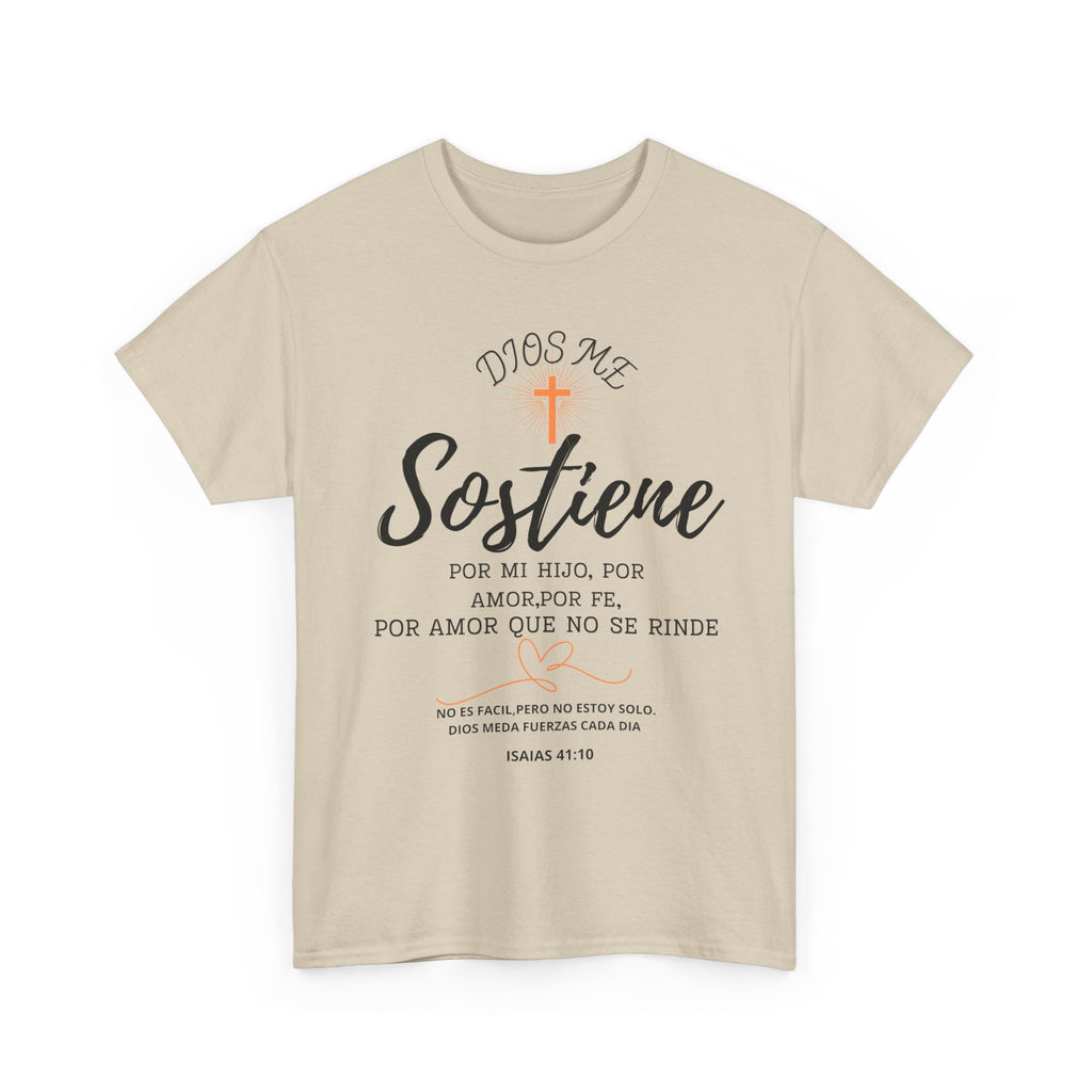 Dios Me Sostiene Shirt | Christian Faith Tee | Isaiah 41:10 | Special Needs Parent Shirt | Resilience Tee