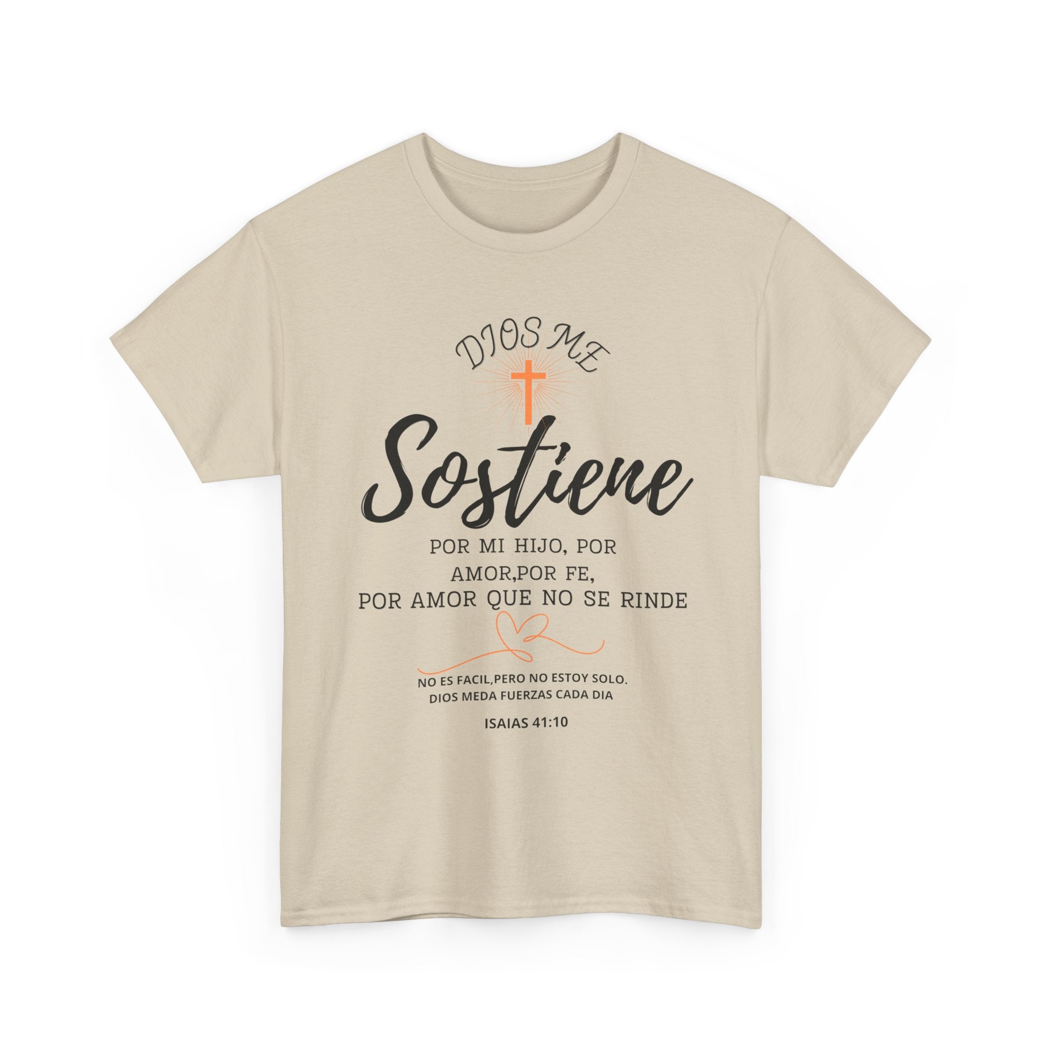 Dios Me Sostiene Shirt | Christian Faith Tee | Isaiah 41:10 | Special Needs Parent Shirt | Resilience Tee